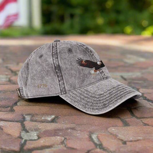 Vintage Embroidered Eagle 1776 – Dad Cap