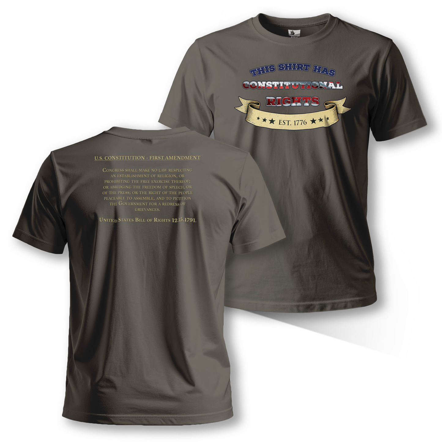 “This Shirt Has Constitutional Rights” – Short Sleeve Tee