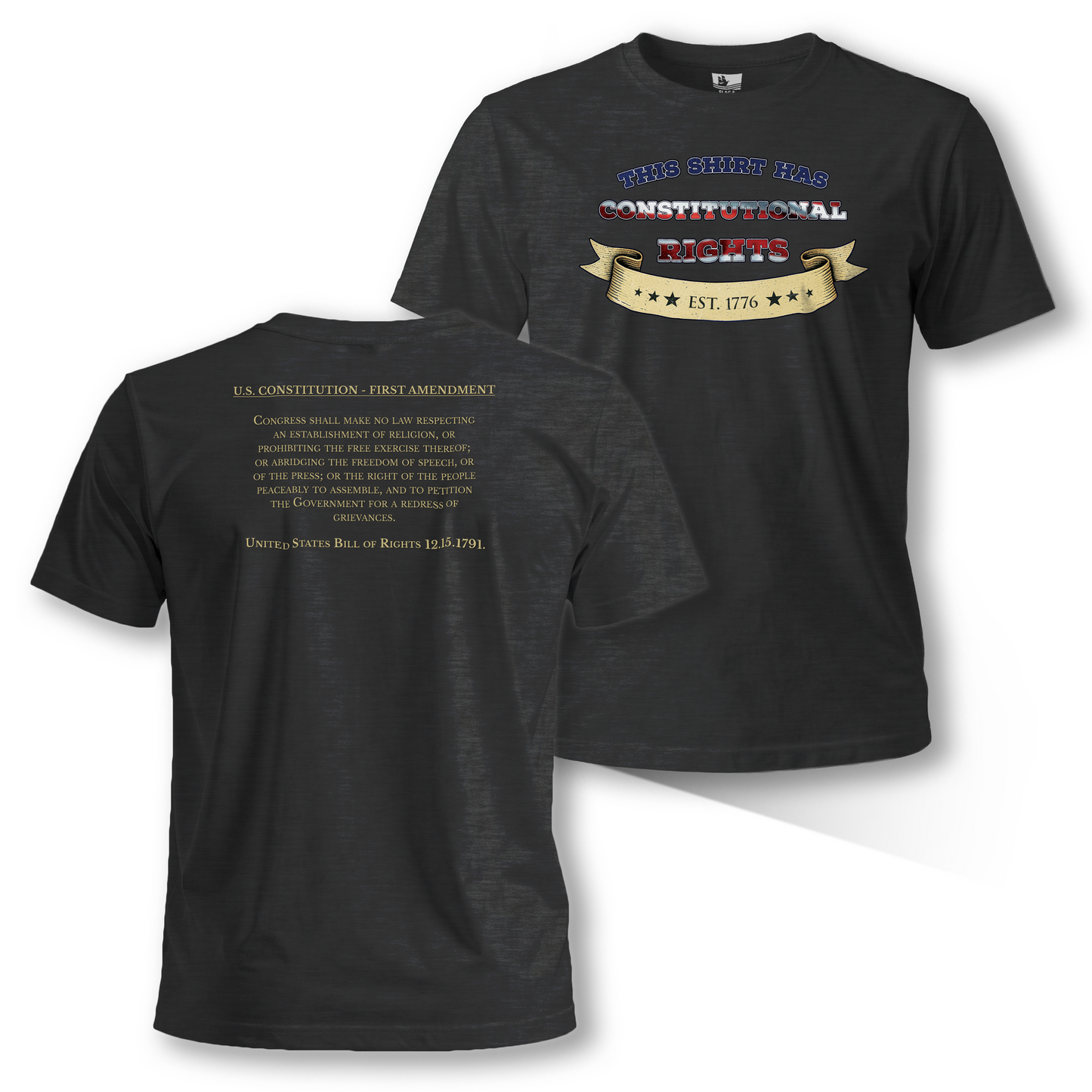 “This Shirt Has Constitutional Rights” – Short Sleeve Tee