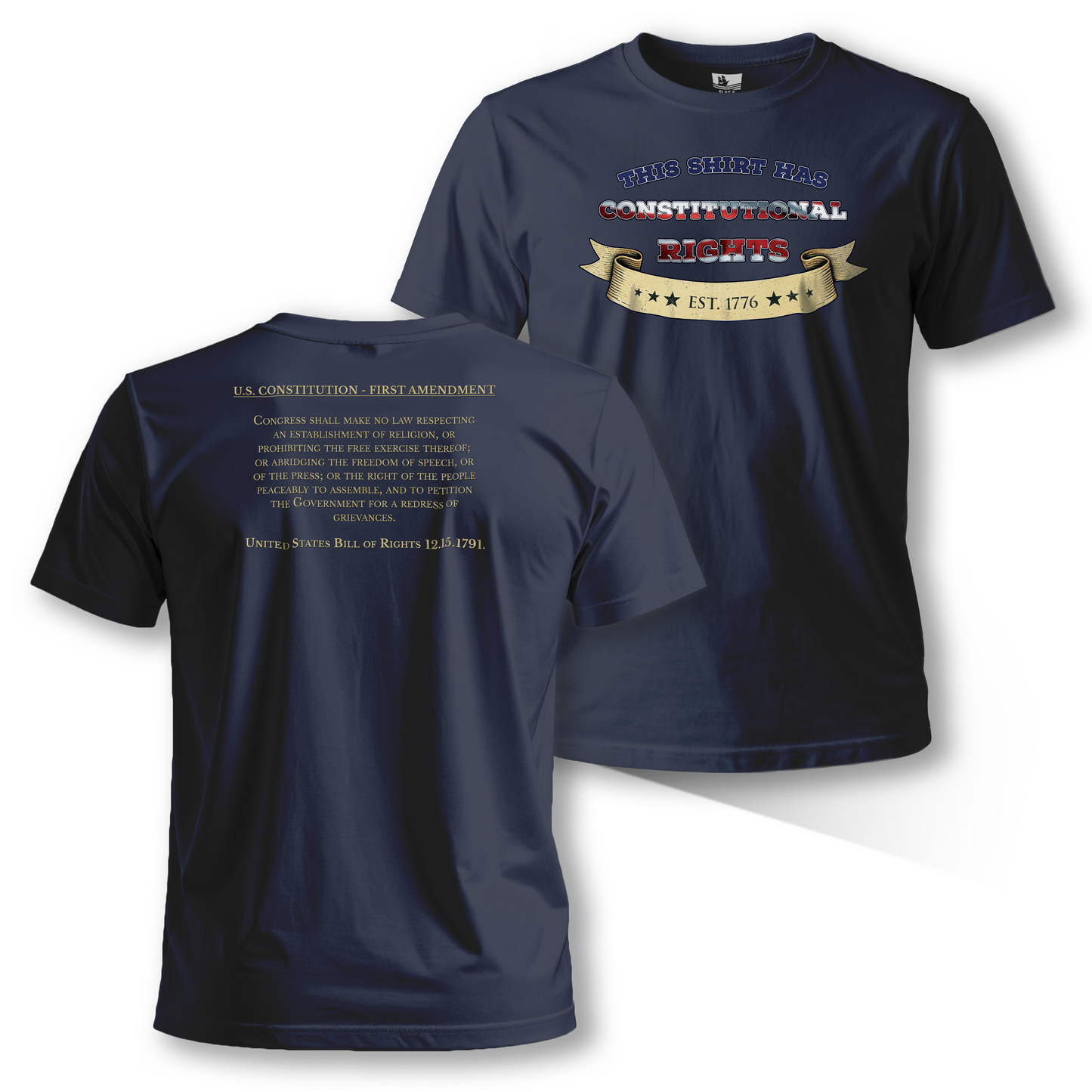 “This Shirt Has Constitutional Rights” – Short Sleeve Tee
