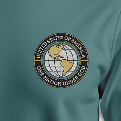 One Nation Under God – Embroided Sweatshirt